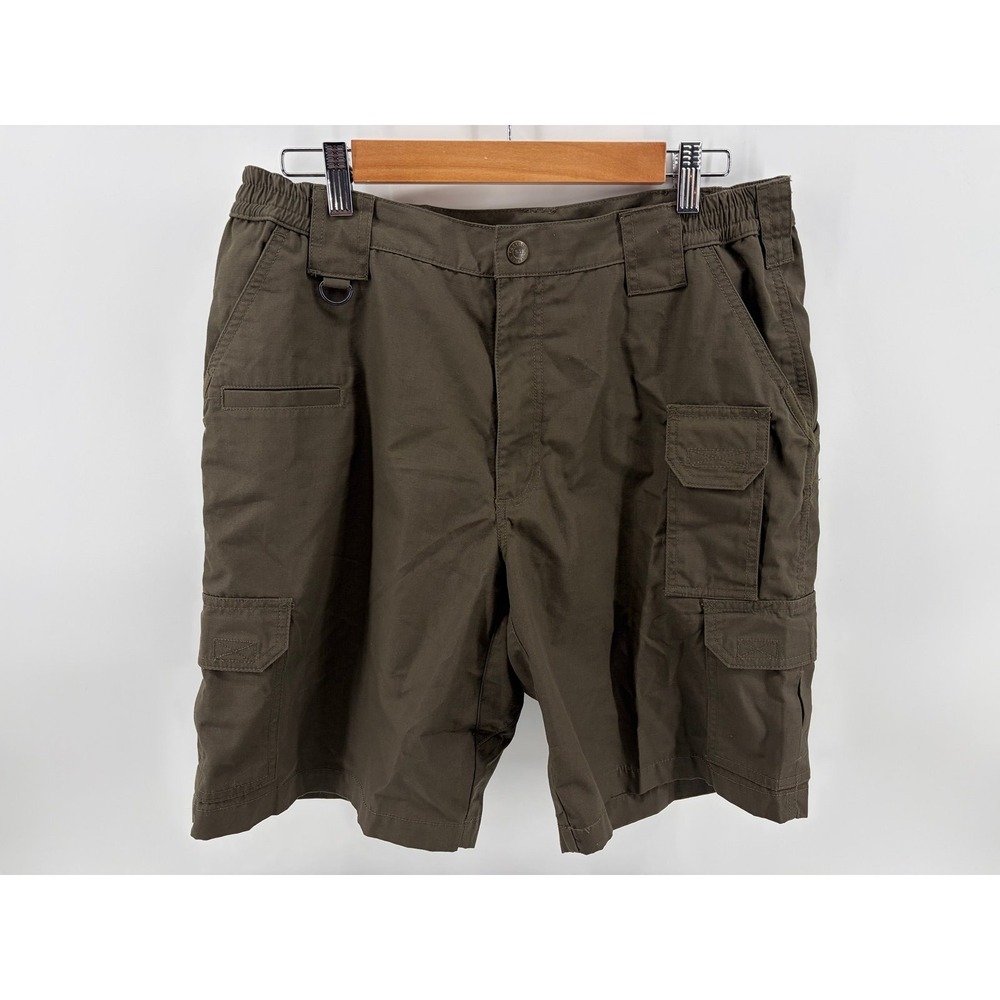 5.11 Tactical Series, Ripstop Cargo Shorts, Olive Green, Men's Size 34, Pre-Own